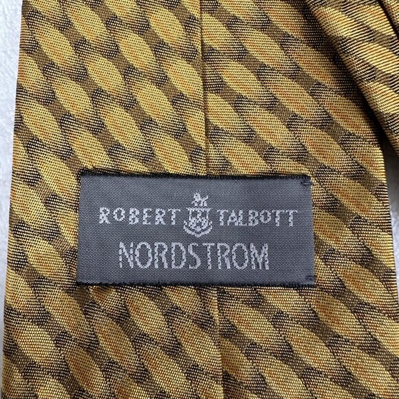Robert Talbott Nordstrom Tie Hand Sewn Silk Made in USA W 4 x L 60 1/8 Abstract - Picture 5 of 10